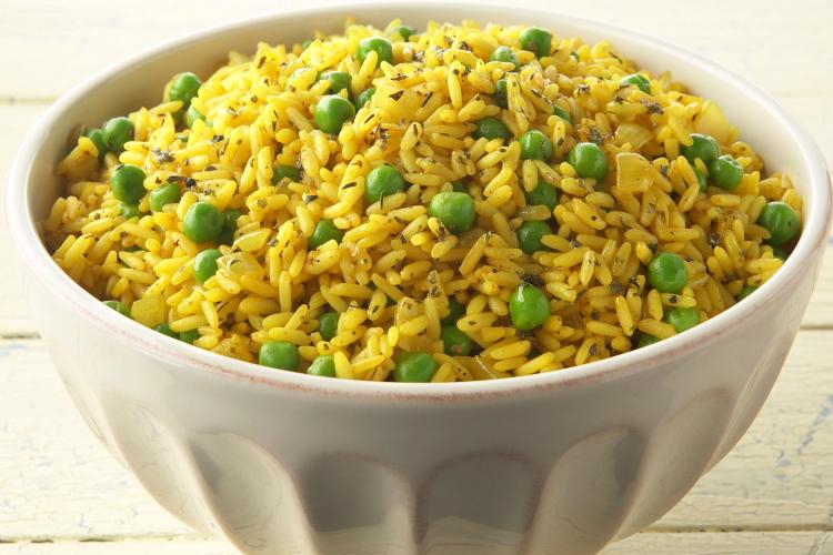 SIMPLE RICE AND PEAS RECIPE